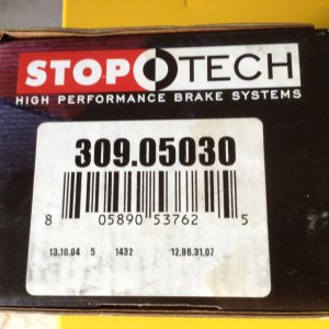 New In Box NSX 97 TO 2005 FRONT BRAKE PADS 1.JPG