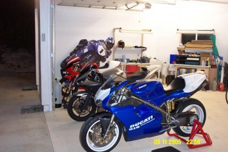 My Garage2 2004- Ducati 916,  Yamaha R6,  Derbi GPR50.jpg
