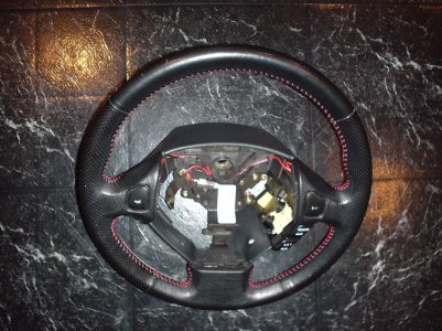 Zanardi Edition NSX perforated leather steering wheel with red stitching, 1 of 50 made.jpg
