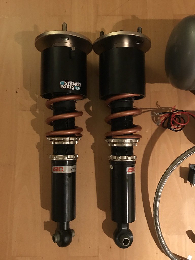 Suspension - BC Racing Coilovers + Swift Springs + Stanceparts Air Cup
